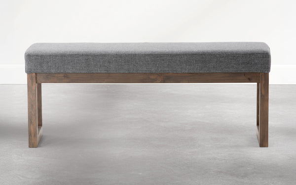 Simpli Home Large Ottoman Bench In Parisian Grey