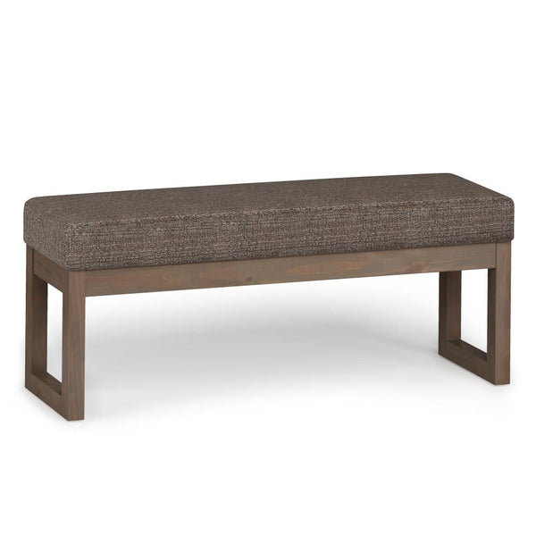 Simpli Home Large Ottoman Bench In Tweed