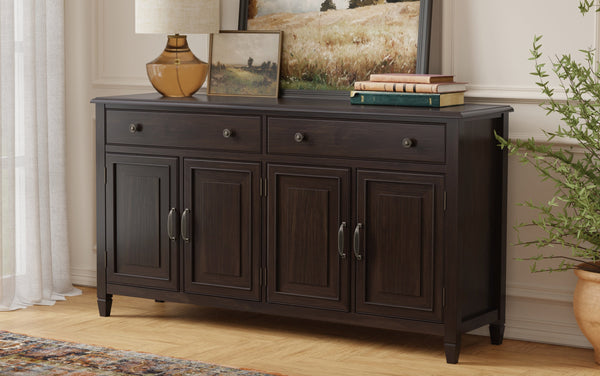 Simpli Home Large Sideboard Buffet Storage Cabinet