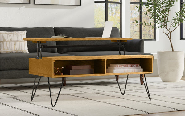 Simpli Home Lift Top Coffee Table In Oak