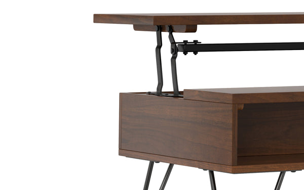 Simpli Home Lift Top Coffee Table In Walnut