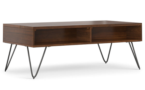 Simpli Home Lift Top Coffee Table In Walnut