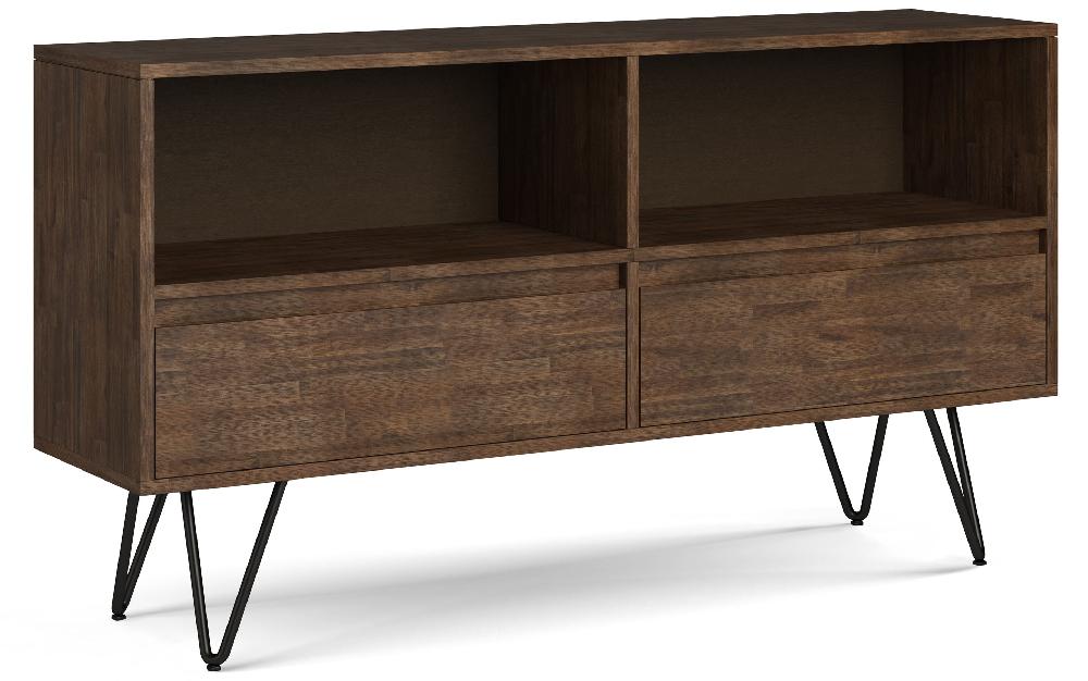 simpli home Low Bookcase in Acacia