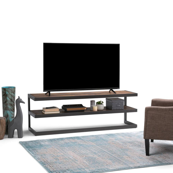 Simpli Home Low TV Media Stand In Acacia