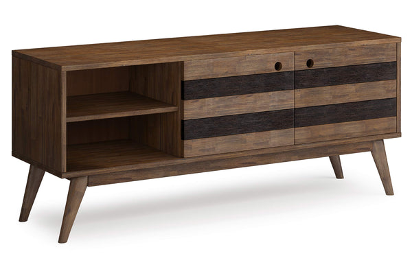 Simpli Home Low TV Stand In Acacia