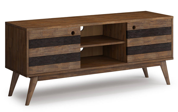 Simpli Home Low TV Stand In Acacia