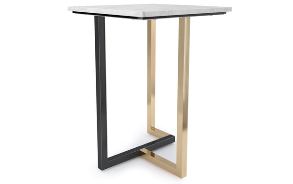 Simpli Home Marble Side Table