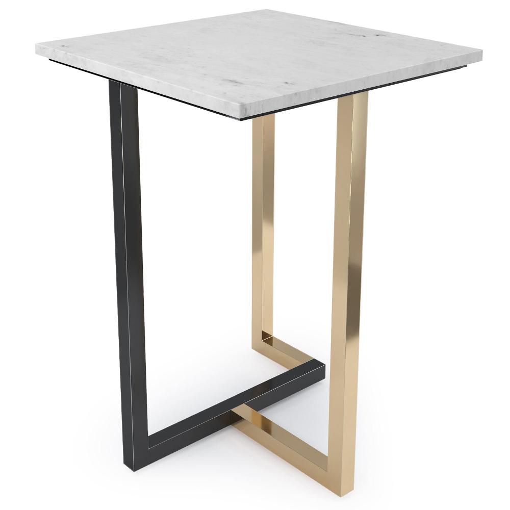 simpli home Marble Side Table