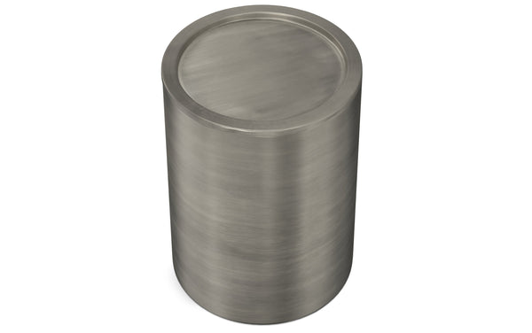 Simpli Home Metal Side Table In Smooth Finish