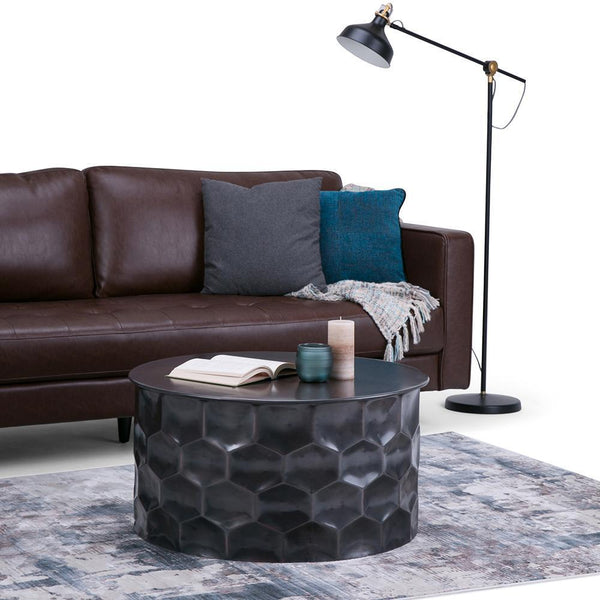 Simpli Home Metal Storage Coffee Table