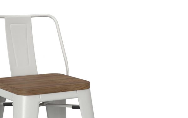 Simpli Home Metal Wood Counter Stool (Set Of 2)