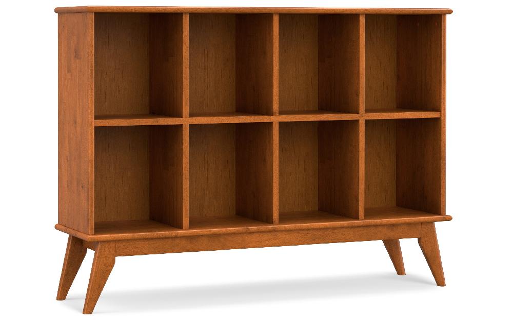 simpli home Mid Century 8 Cube Storage Sofa Table