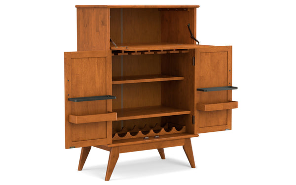 Simpli Home Mid Century Bar Cabinet