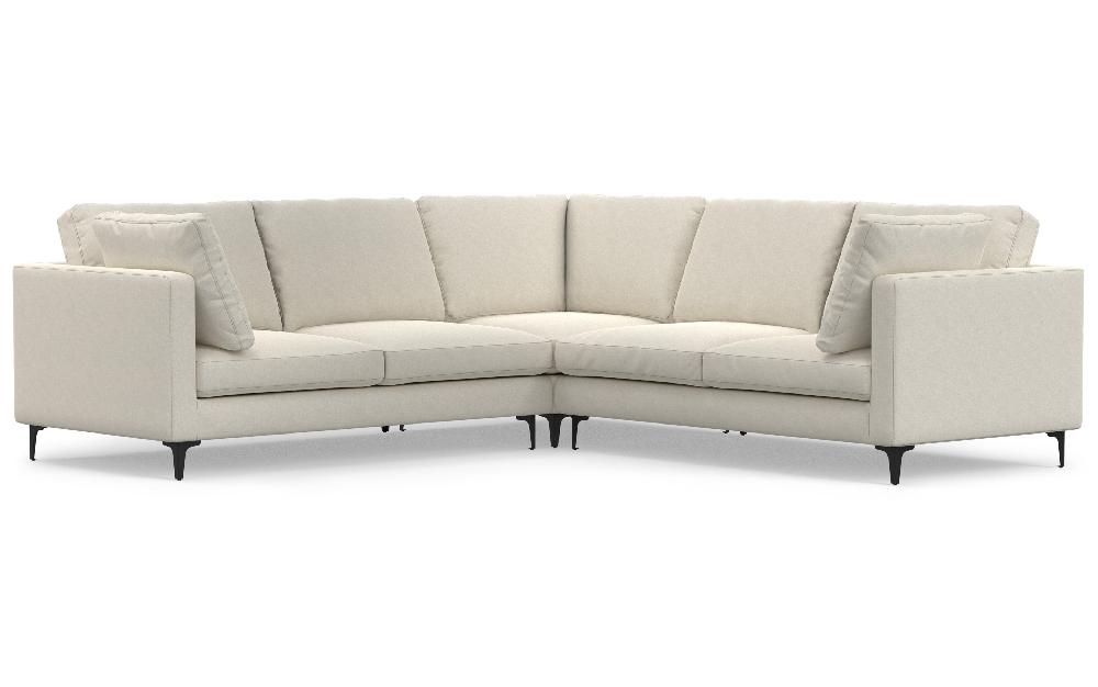 simpli home Mid Century Corner Sectional Sofa