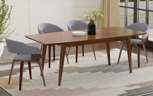 Simpli Home Mid Century Extendable Dining Table