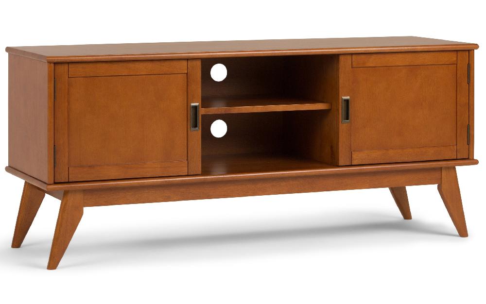 simpli home Mid Century Low TV Stand