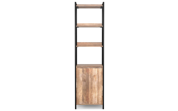 Simpli Home Narrow Bookshelf With Cabinet