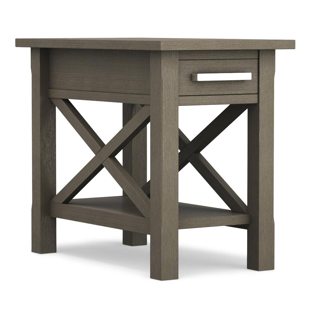 simpli home Narrow End Table in Pine