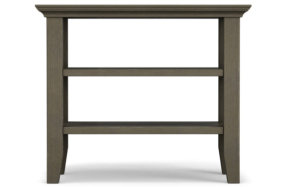 Simpli Home Narrow Side Table In Farmhouse Grey