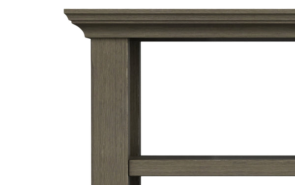 Simpli Home Narrow Side Table In Farmhouse Grey