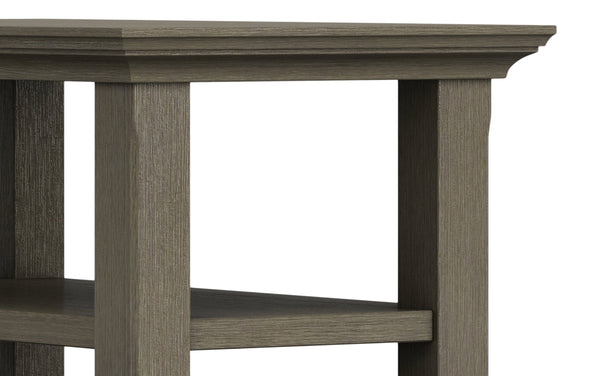 Simpli Home Narrow Side Table In Farmhouse Grey
