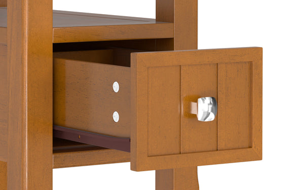 Simpli Home Narrow Side Table With Drawer