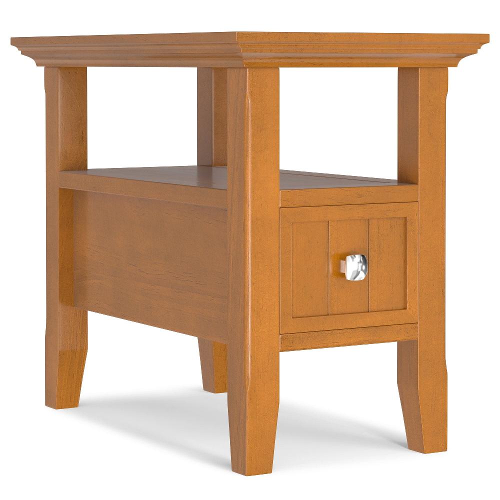 simpli home Narrow Side Table with Drawer