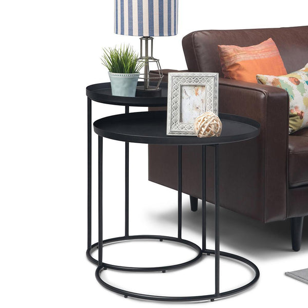 Simpli Home Nesting Metal Table