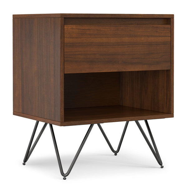 Simpli Home Nightstand In Walnut