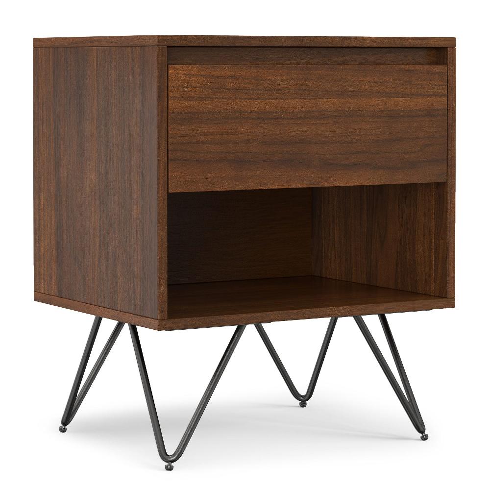 simpli home Nightstand in Walnut