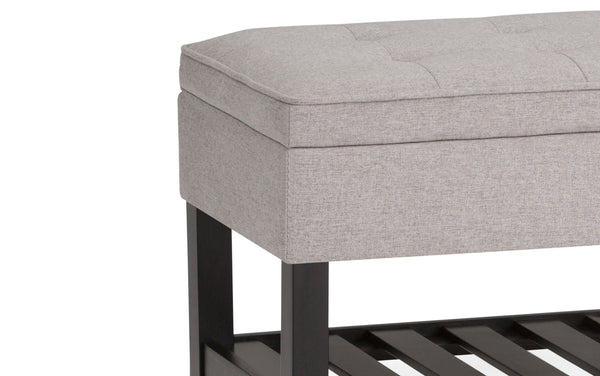 Simpli Home Ottoman Bench In Linen