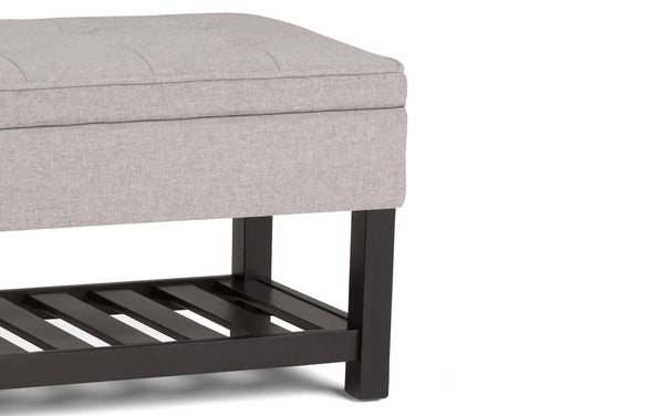 Simpli Home Ottoman Bench In Linen