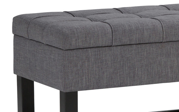Simpli Home Ottoman Bench In Linen