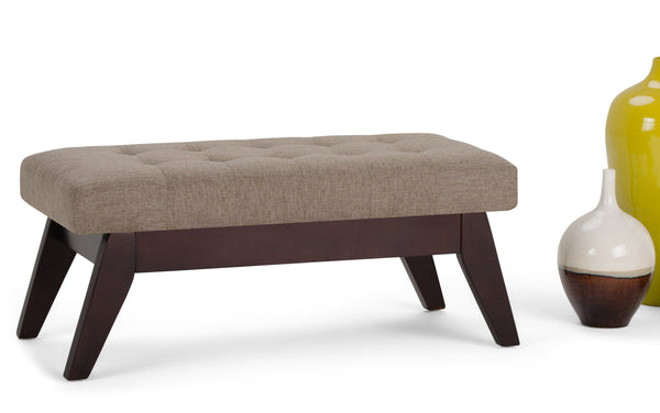 Simpli Home Ottoman Bench In Linen
