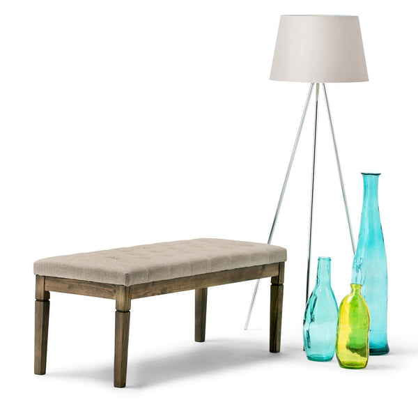 Simpli Home Ottoman Bench In Linen