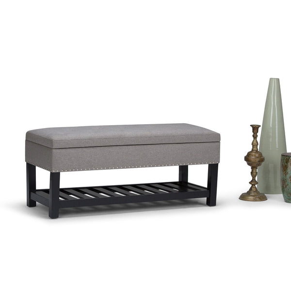 Simpli Home Ottoman Bench In Linen