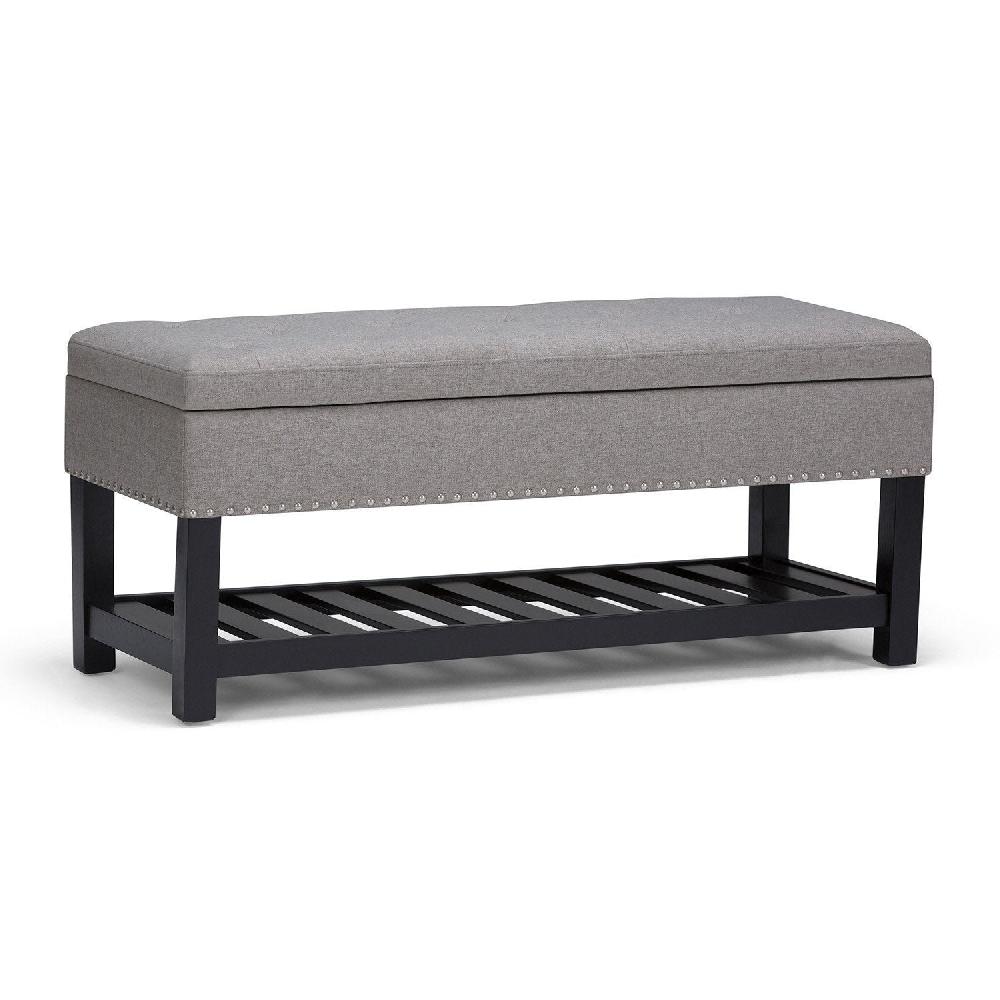 simpli home Ottoman Bench in Linen