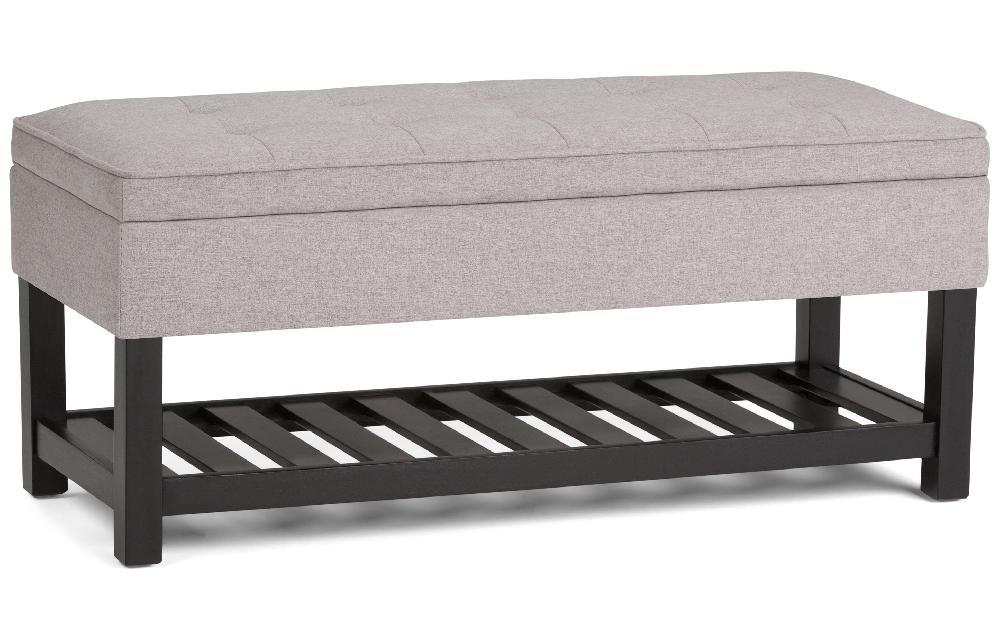 simpli home Ottoman Bench in Linen