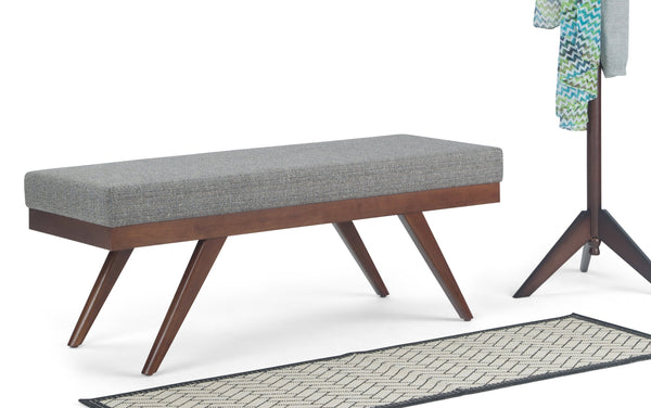 Simpli Home Ottoman Bench In Tweed