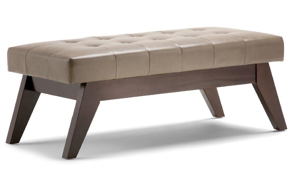 simpli home Ottoman Bench in Vegan Leather