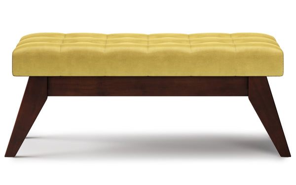 Simpli Home Ottoman Bench In Velvet Fabric
