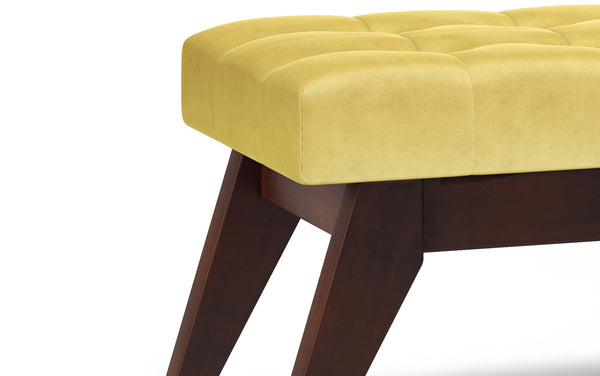 Simpli Home Ottoman Bench In Velvet Fabric