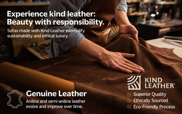 Simpli Home Ottoman In Genuine Top Grain Leather