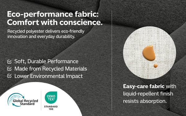 Simpli Home Ottoman In Woven-Blend Fabric