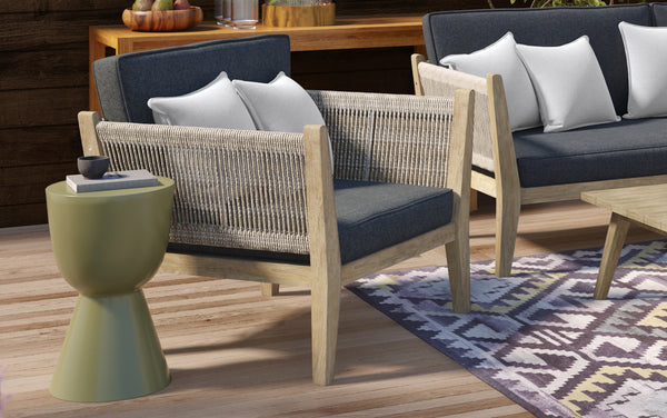 Simpli Home Outdoor Conversation Chair