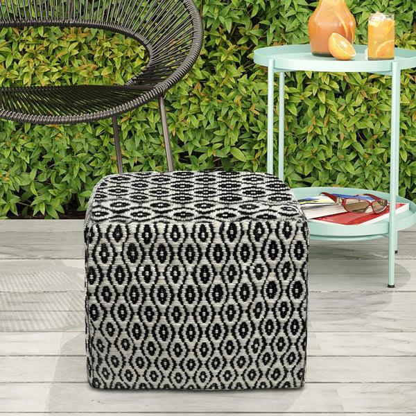 Simpli Home Outdoor/ Indoor Pouf