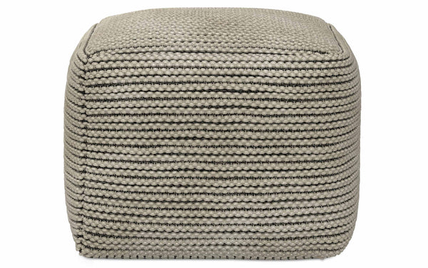 Simpli Home Outdoor/Indoor Pouf