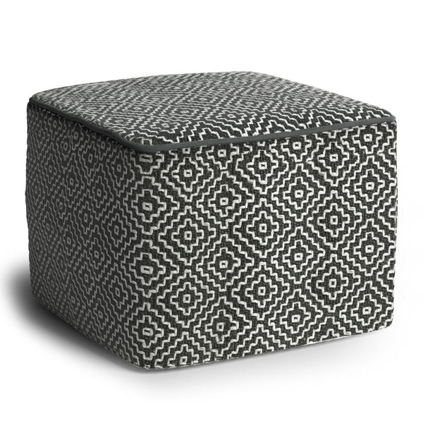 Simpli Home Outdoor/ Indoor Pouf