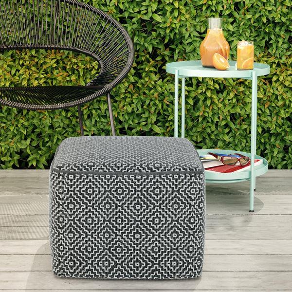 Simpli Home Outdoor/ Indoor Pouf