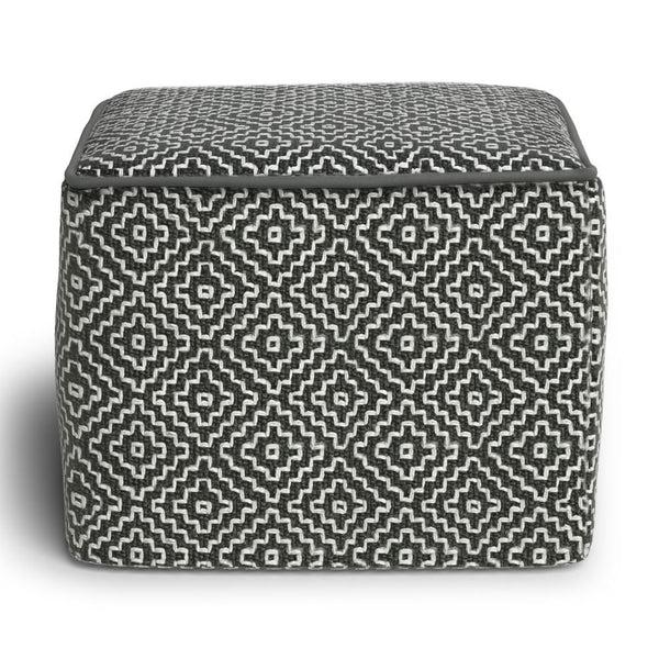 Simpli Home Outdoor/ Indoor Pouf